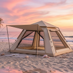 Büyük Aile Kamp Çadırı 240x240x160 cm Gölgelikli 6 Kişilik Outdoor Çadır - Vipsepet