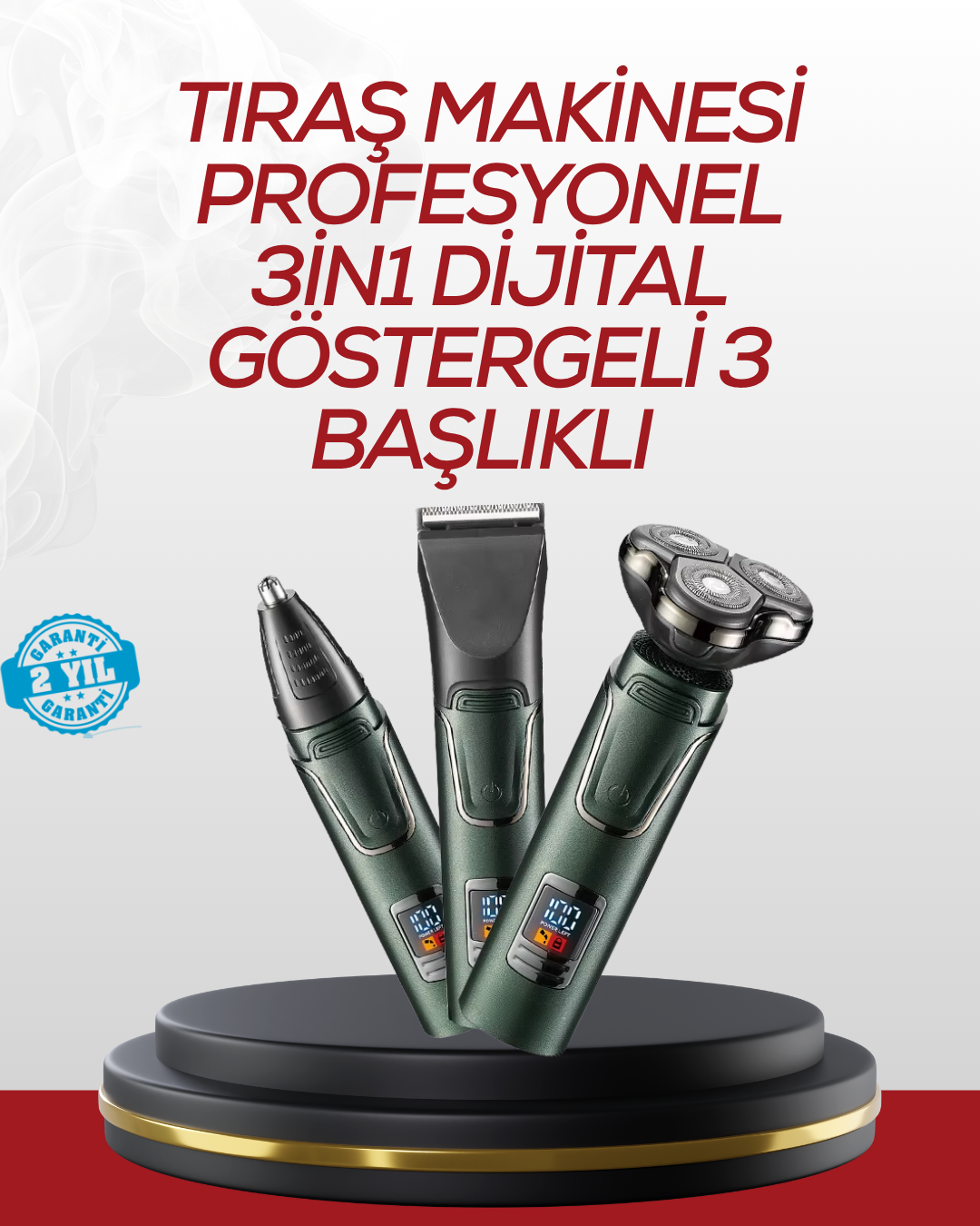 2-23 Burun, Sakal ve Saç İçin Erkek Tıraş Cihazı - vipsepet - Görsel 1