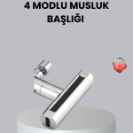 ABS Pirinç Alaşımlı Musluk Başlığı 4 Modlu 360° Dönebilen ve Ekonomik - Vipsepet
