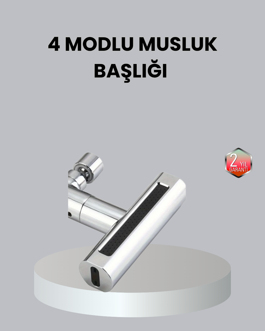 2-24 ABS Pirinç Alaşımlı Musluk Başlığı 4 Modlu 360° Dönebilen ve Ekonomik - Vipsepet - Görsel 1