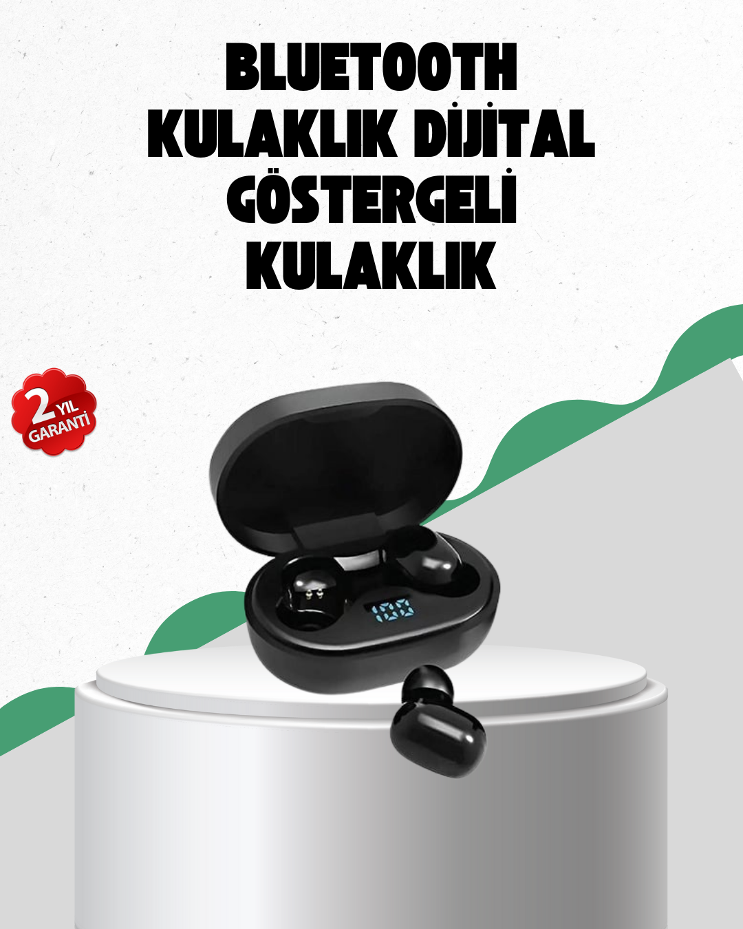 2-24 Titanyum Hoparlörlü Kablosuz Bluetooth Kulaklık - vipsepet - Görsel 1