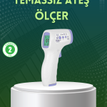 Kızılötesi Temassız Ateş Ölçer LCD Ekranlı Hassas Termometre - Vipsepet
