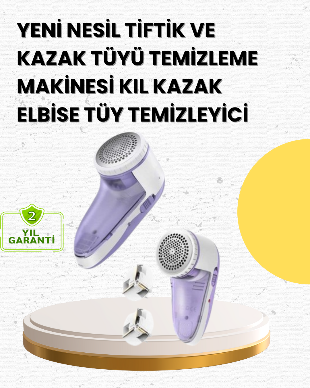 2-26 Tiftik ve Tüy Toplama Cihazı – 200ml Hazne, Kompakt Boyut - Vipsepet - Görsel 1