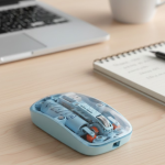 Mavi Kablosuz Mouse Bluetooth ve USB Çift Mod Bağlantılı - Vipsepet