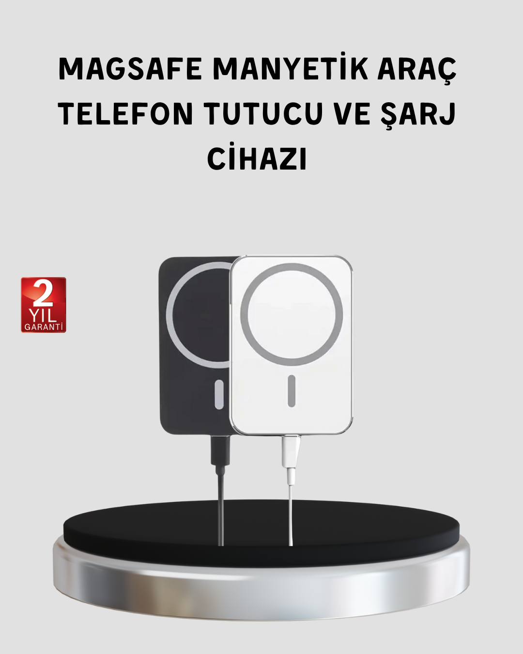 2-29 MagSafe Uyumlu Kablosuz Powerbank – Güçlü Mıknatıs, Hızlı Şarj, Kompakt Tasarım - vipsepet - Görsel 1