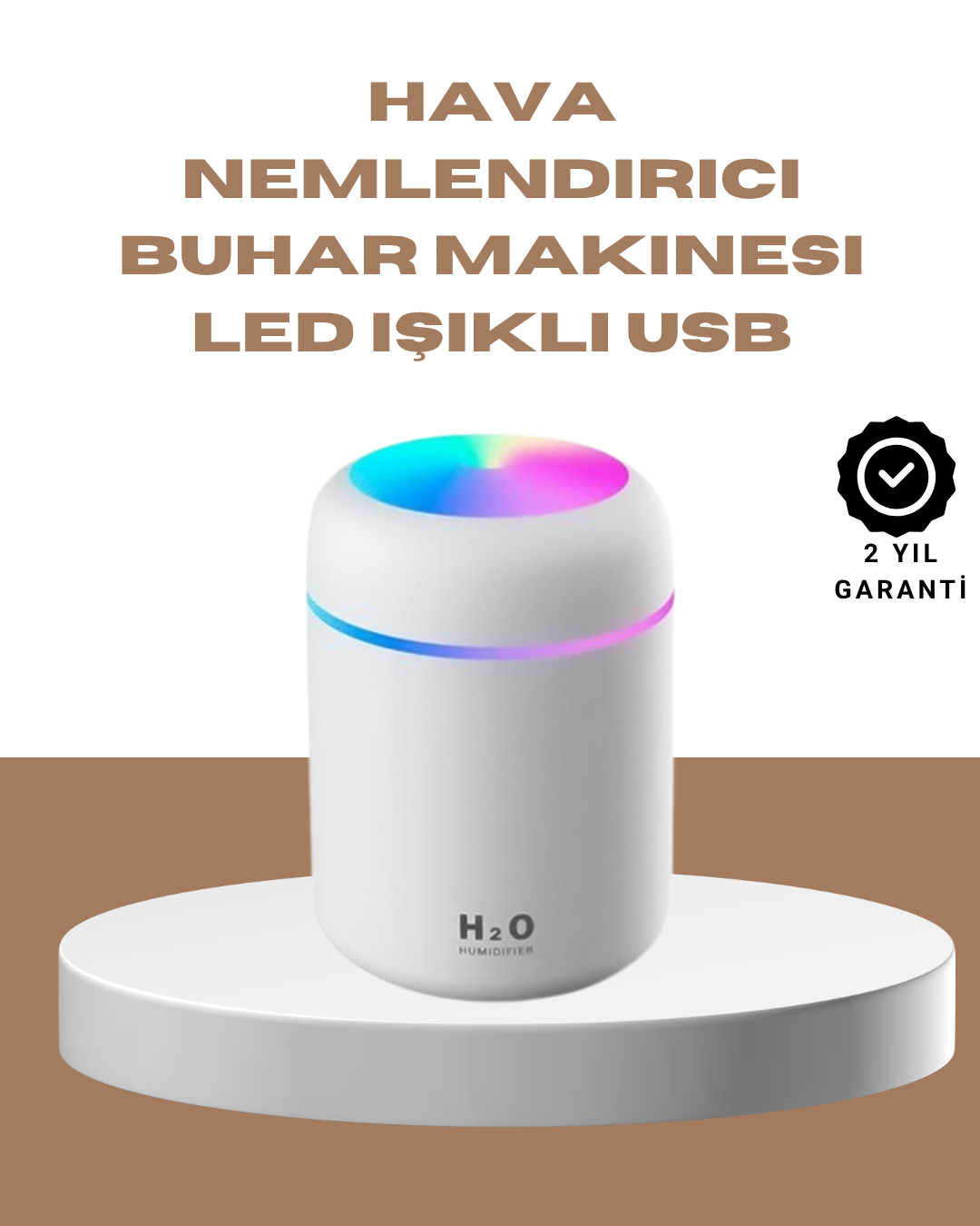 2-29 USB Girişli Taşınabilir Mini Nemlendirici 300ml Su Hazneli - Vipsepet - Görsel 1