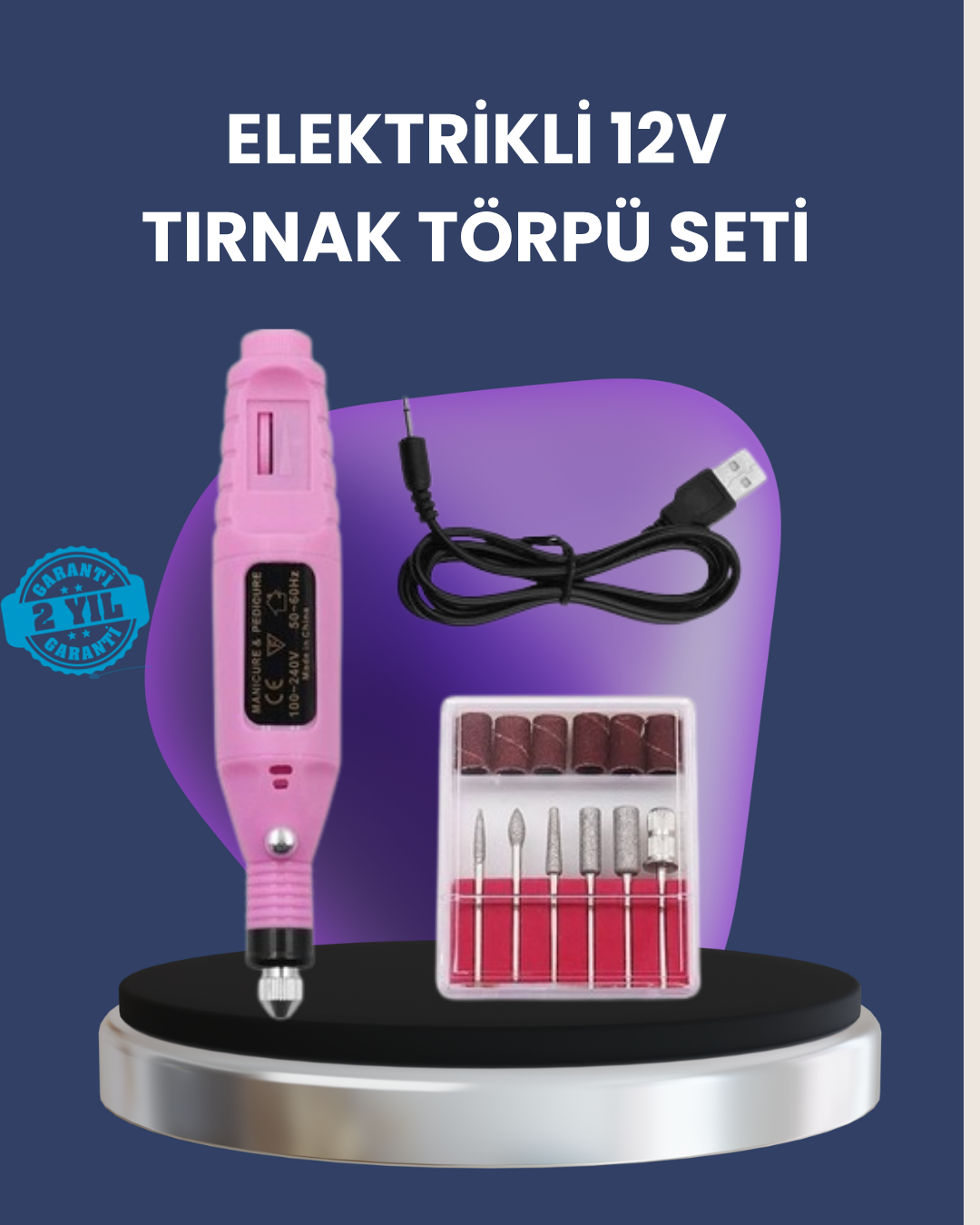 2-35 Ayarlanabilir Hızlı Tırnak Bakım Makinesi - Vipsepet - Görsel 1