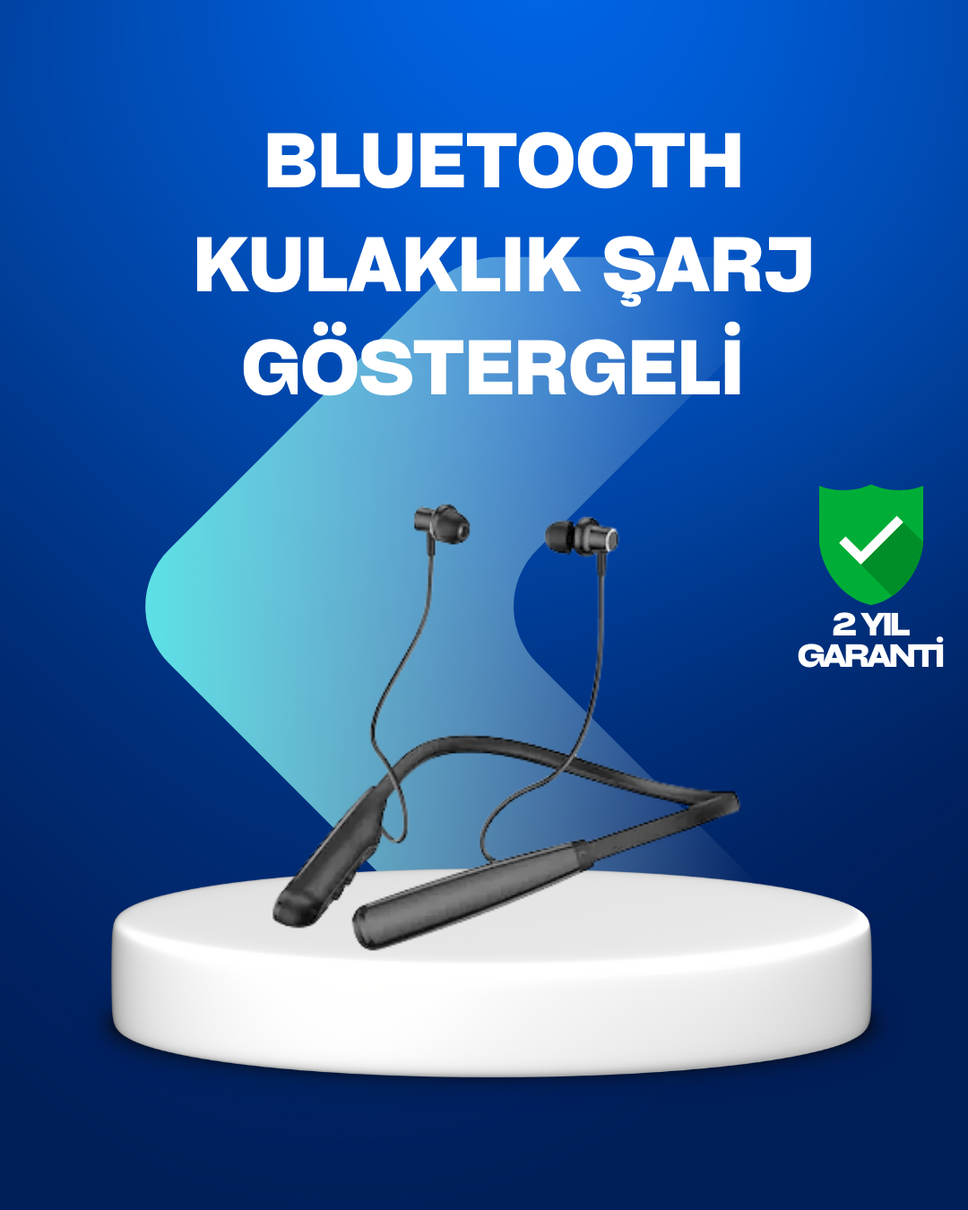 2-36 Boyun Askılı Kablosuz Bluetooth Kulaklık – Aktif Gürültü Önleme, LCD Ekranlı - vipsepet - Görsel 1