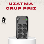 6’lı Grup Priz Termal Korumalı USB Type-C Çoklu Priz 2 Metre Kablo - Vipsepet