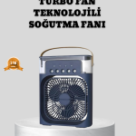 Sessiz Çalışan Turbo Fan Güçlü Hava Akışlı Masa Üstü Vantilatör - Vipsepet