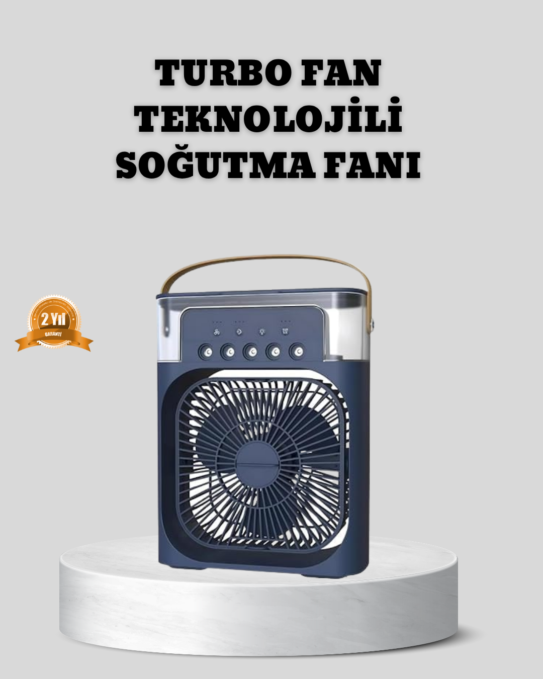 2-38 Sessiz Çalışan Turbo Fan Güçlü Hava Akışlı Masa Üstü Vantilatör - Vipsepet - Görsel 1