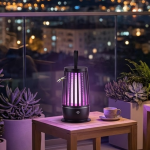 UV Mor Işık Elektrikli Böcek Öldürücü Lamba Gece Aydınlatmalı Sessiz ve Güvenli Kullanım - Vipsepet