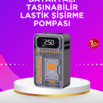 Mini Boy Elektrikli Şarjlı Yüksek Basınçlı Lastik Şişirme Pompası - Vipsepet