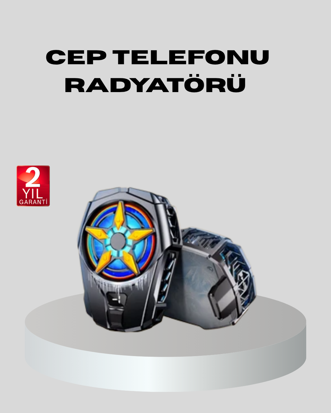 2-40 Telefon Soğutucu Radyatör Type-C Bağlantılı 2 Kademeli Dijital Kontrollü - Vipsepet - Görsel 1