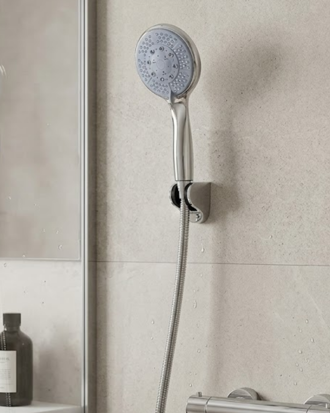 2-42 Çok Fonksiyonlu 4 Kademeli El Duşu Seti Spiral Hortumlu Banyo Duş Başlığı - Vipsepet - Görsel 1
