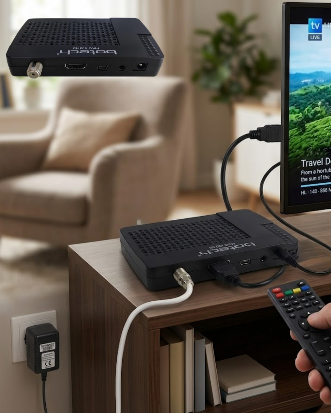 2-43 1080p HD Görüntü Kaliteli Uydu Alıcı HDMI Çıkışlı USB Destekli Kolay Kurulum - Vipsepet - Görsel 1
