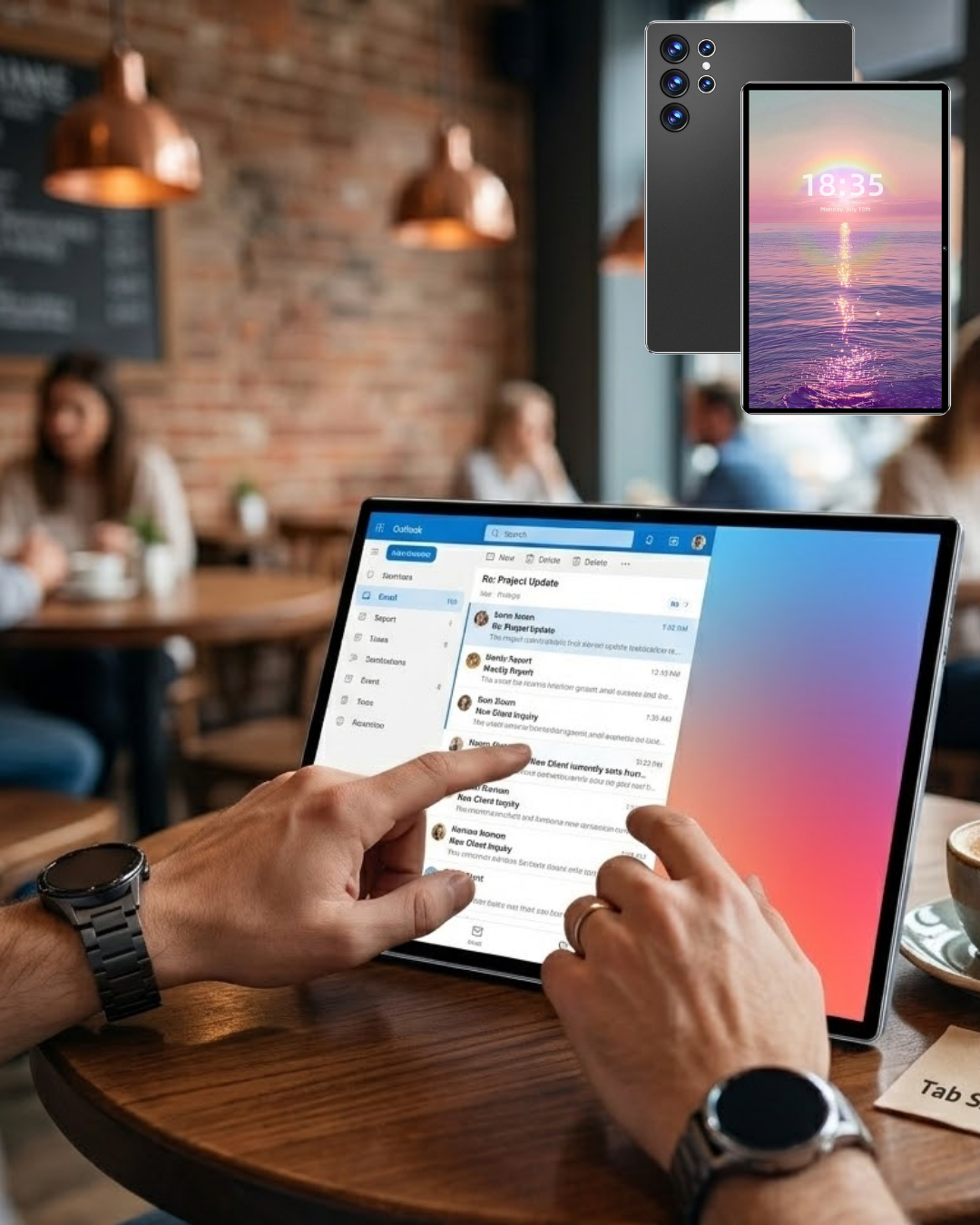 2-43 Klavyeli Android Tablet 1TB Hafıza 16GB RAM Kalem ve Kılıf Hediyeli - Vipsepet - Görsel 1