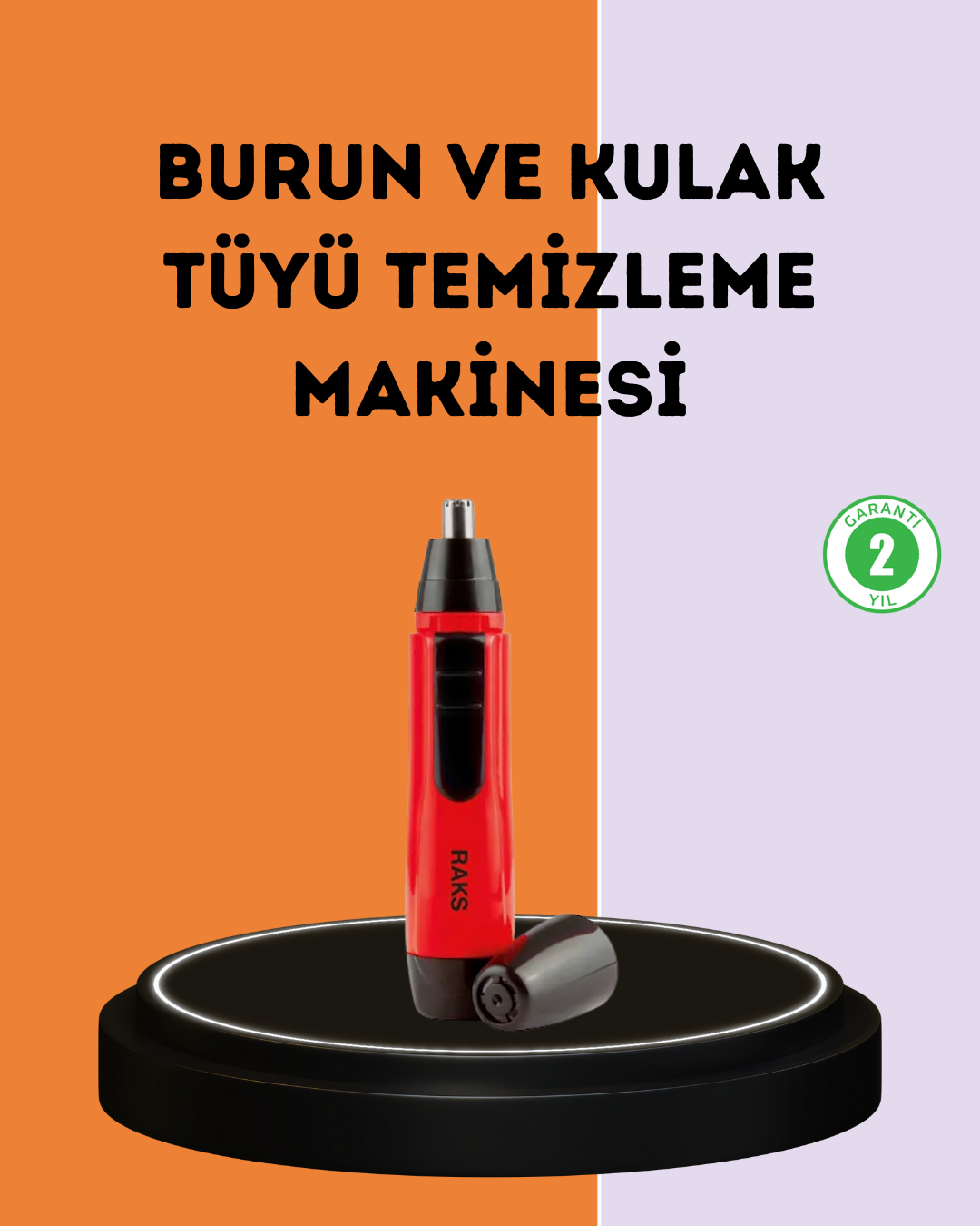 2-49 Kulak Burun Tüy Temizleme Makinesi Raks Leo Pilli Kuru Kullanım - vipsepet - Görsel 1