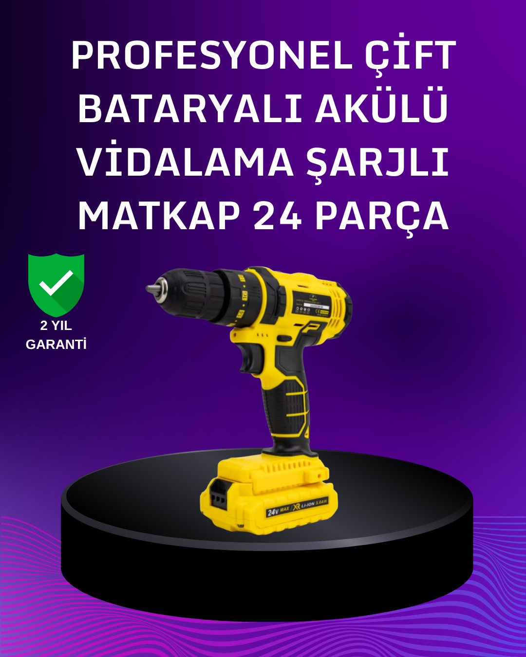 2-5 12V Akülü Matkap | 20-30 Nm Tork, Çift Hız Ayarı ve LED Işık - Vipsepet - Görsel 1