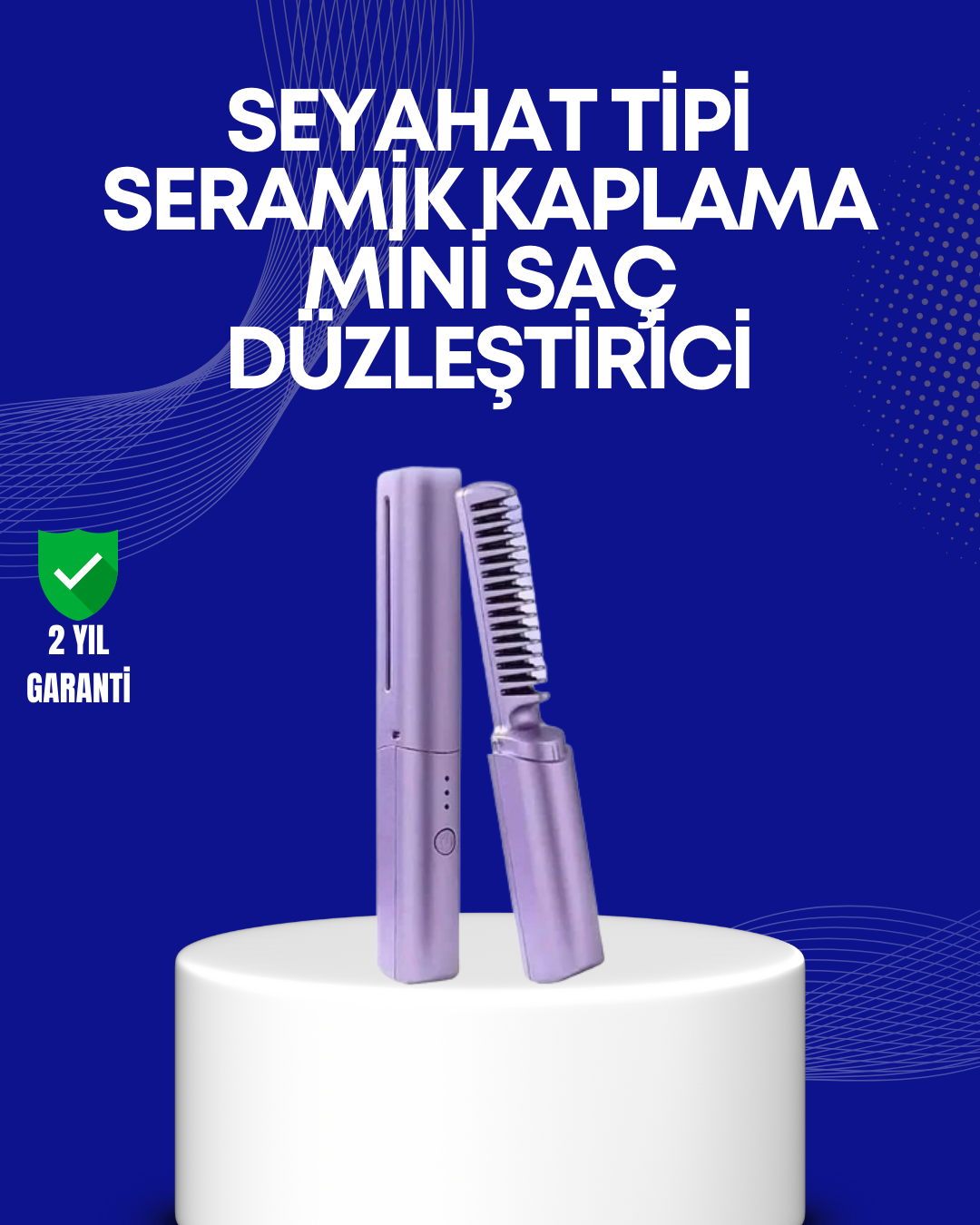 2-50 USB Şarjlı Kablosuz Saç Düzleştirici – Hızlı ve Pratik - Vipsepet - Görsel 1