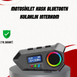 Suya Dayanıklı Bluetooth  İnterkom 5.4 Hoparlör 500mAh Batarya ve FM Radyo Özellikli - vipsepet