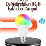 Renk Değiştiren RGB LED Ampul 16 Renk Uzaktan Kumandalı 2025 Model - Vipsepet