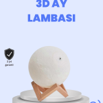 RGB Modlu 16 Renkli Ay Gece Lambası 3D Baskı - Vipsepet