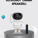 Astronot Şekilli Galaxy Projeksiyon Lambası Nebula Efektli Dekoratif Lamba - Vipsepet