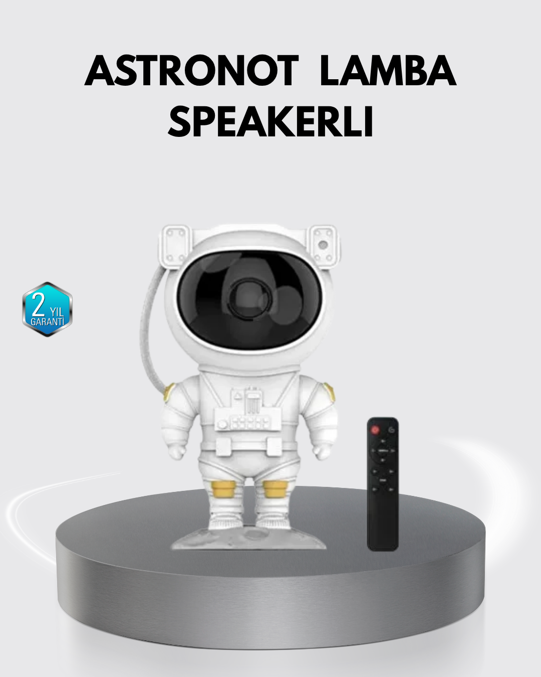 2-59 Astronot Şekilli Galaxy Projeksiyon Lambası Nebula Efektli Dekoratif Lamba - Vipsepet - Görsel 1