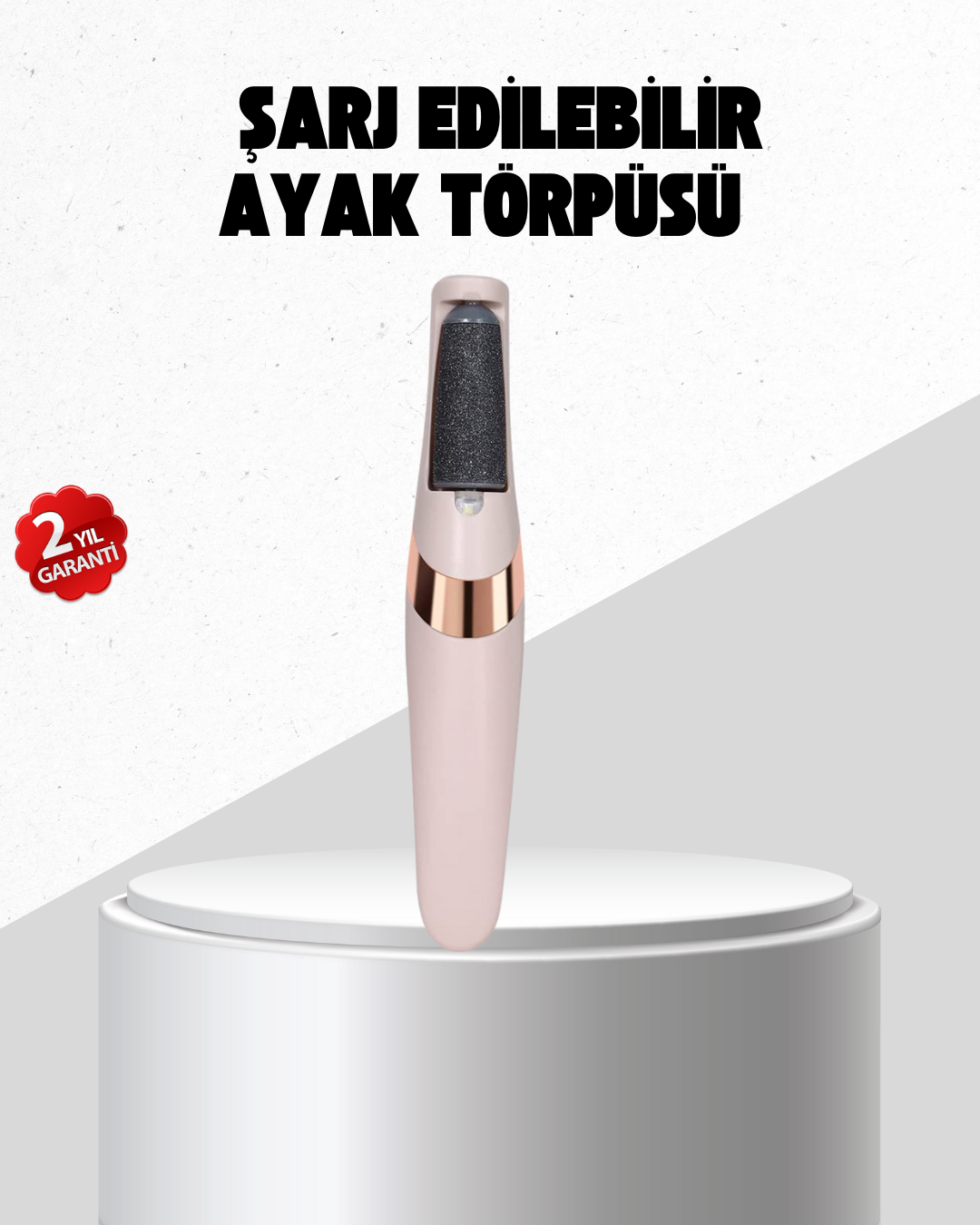 2-61 USB Şarjlı Ayak Törpüsü Nasır Temizleyici Elektrikli - Vipsepet - Görsel 1