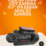 WiFi Destekli Araç Kamerası – 3 inç Ekran, 1080P Ön ve 720P İç Kamera - Vipsepet