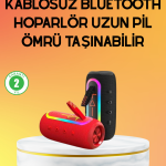 Yüksek Ses Kaliteli Kablosuz Hoparlör LED Işıklı - Vipsepet