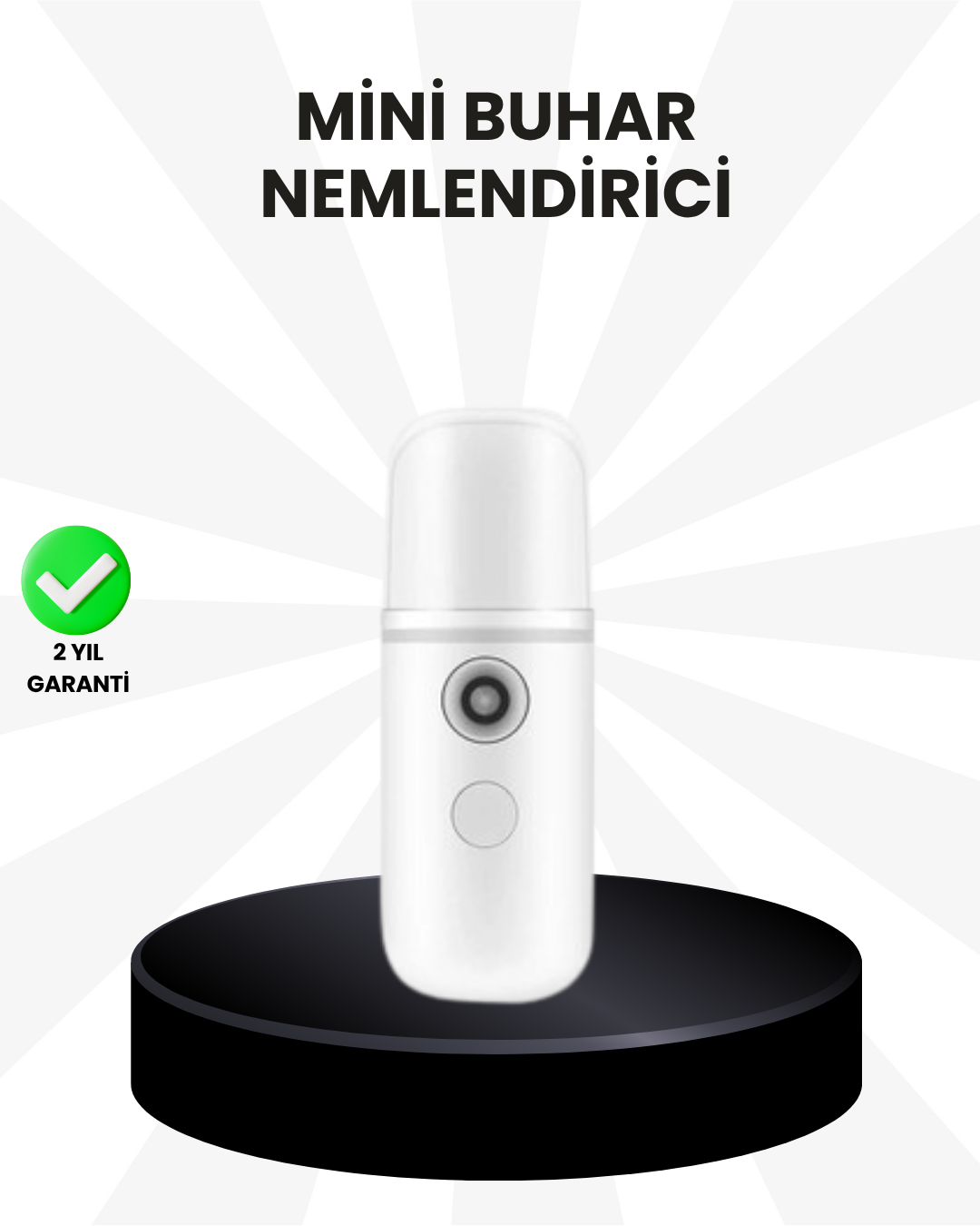2-67 Kablosuz Şarjlı Mini Buhar Nemlendirici – Cilt ve Ortam İçin Taşınabilir Akıllı Cihaz - Vipsepet - Görsel 1