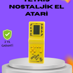Klasik Tetris Oyunu El Konsolu – Taşınabilir Pil ile Çalışan Retro El Aterisi - Vipsepet
