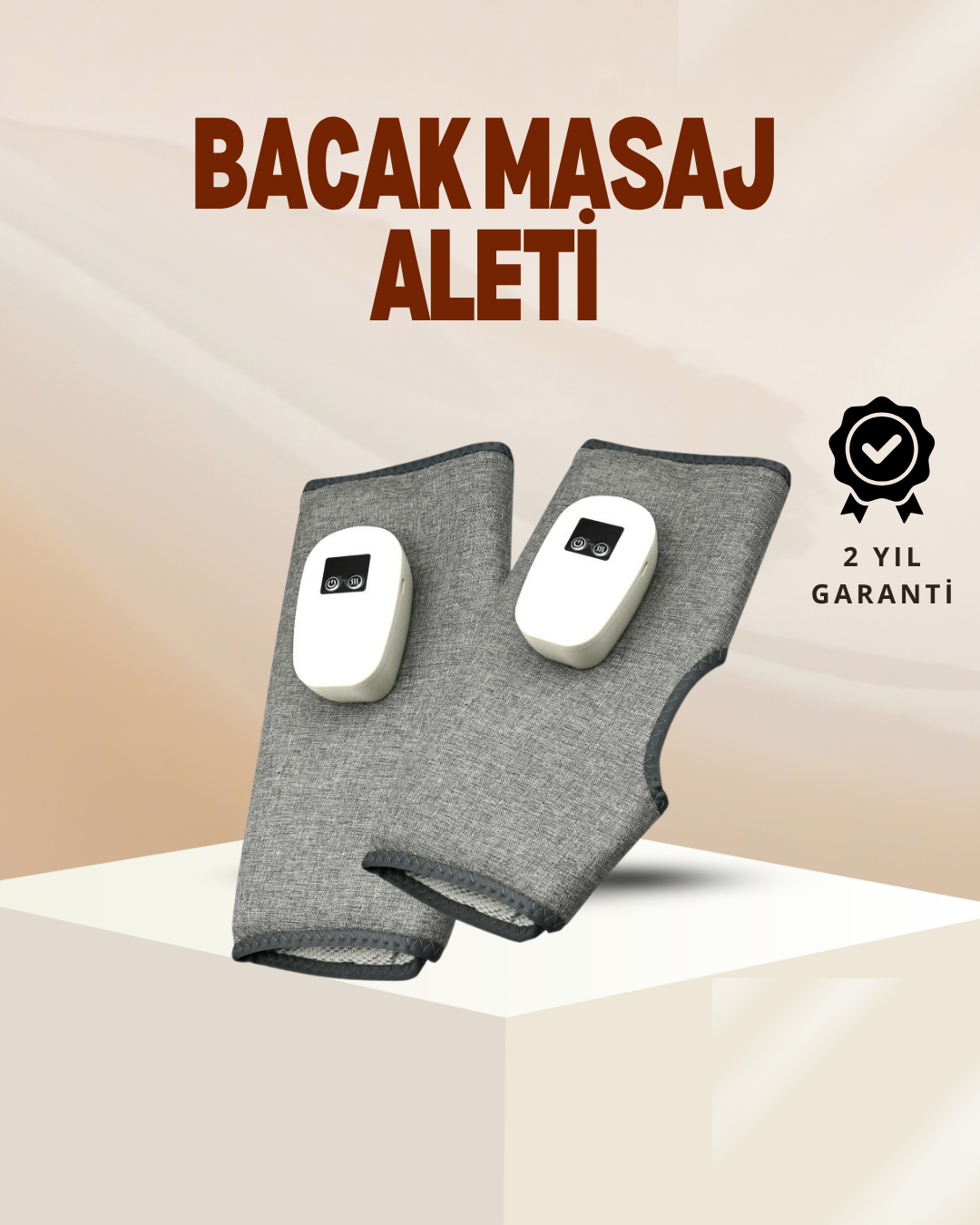 2-69 Kablosuz Isıtmalı Baldır Masaj Aleti – 3 Hava Basınçlı, Titreşimli ve Sıcak Kompres Fonksiyonlu - Vipsepet - Görsel 1