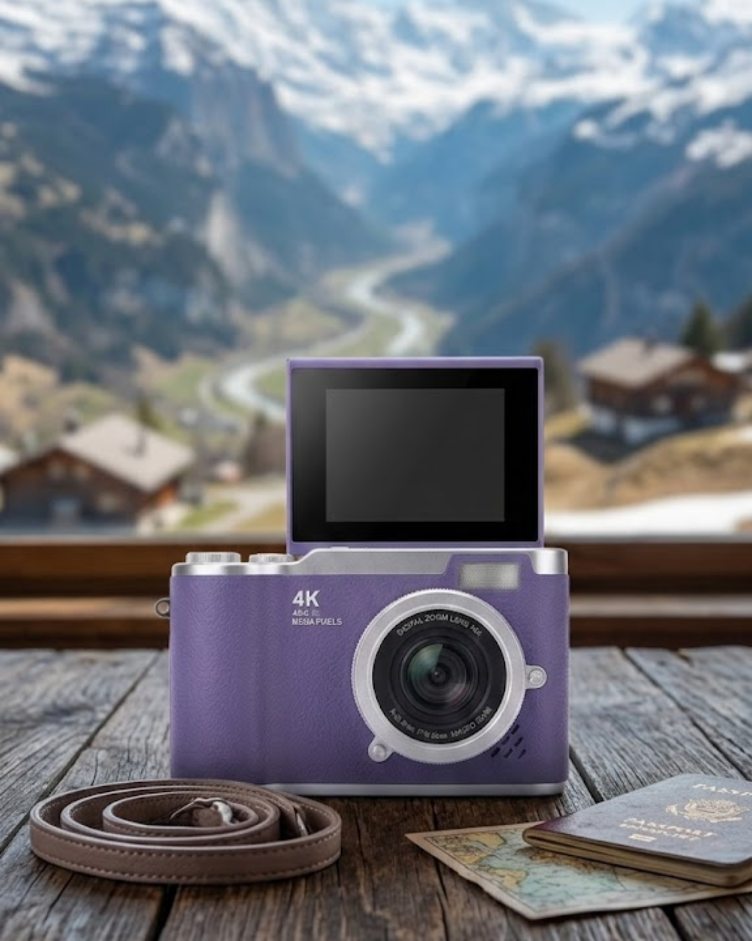 2-69 Vlog Kamera 4K Video 48 MP Otomatik Odaklı Flip Ekranlı - Vipsepet - Görsel 1