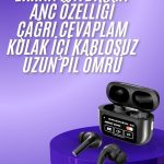2.Nesil Pro Ekranlı Sesli Görüşme Yapabilen Kablosuz Bluetooth Kulaklık - vipsepet
