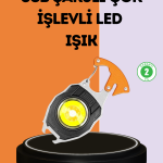 LED Işıklı Acil Durum Düdüklü Anahtarlık Fener - Vipsepet