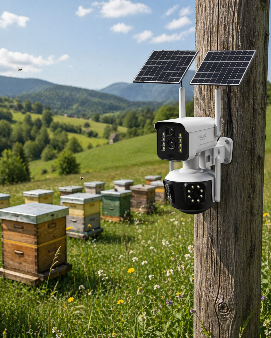 2-74 Güneş Enerjili Çiftlik Kamerası 9MP 4G SIM Kartlı Solar Güvenlik Kamerası 2 Yıl Garantili - Vipsepet - Görsel 1