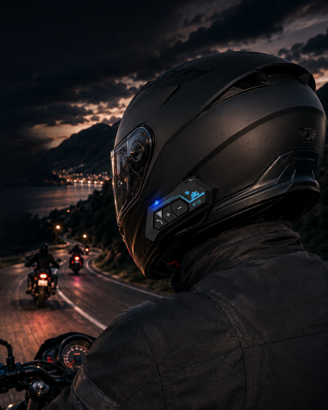 2-74 Şarjlı Bluetooth Kask Kulaklığı Navigasyon ve Müzik Destekli - vipsepet - Görsel 1