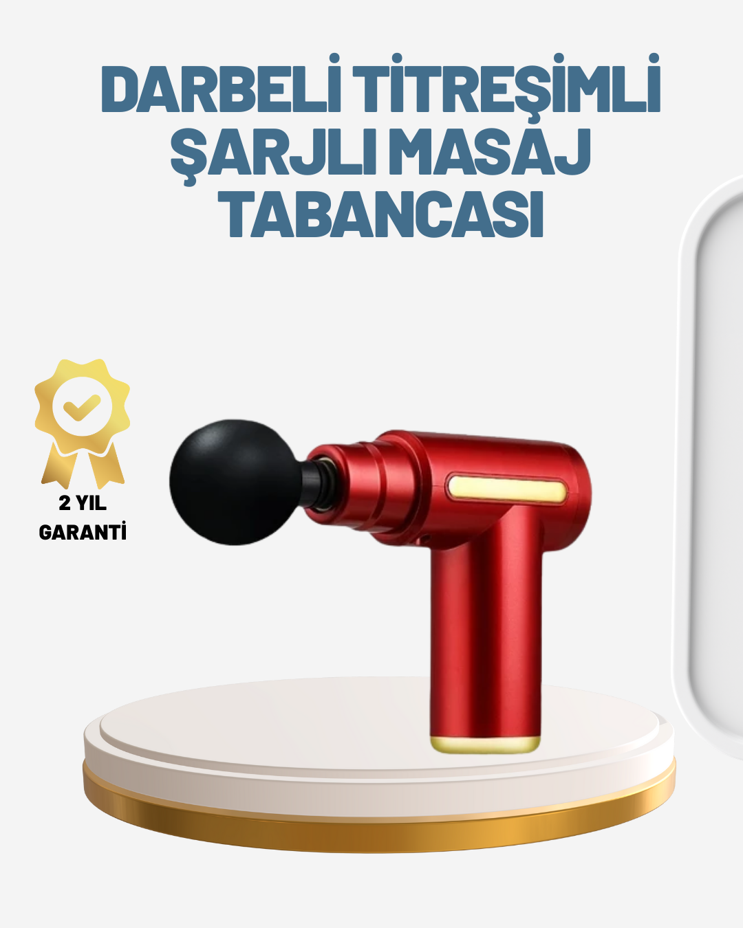2-77 Elektrikli Masaj Tabancası Sessiz Çalışma ve Derin Doku Masajı - Vipsepet - Görsel 1