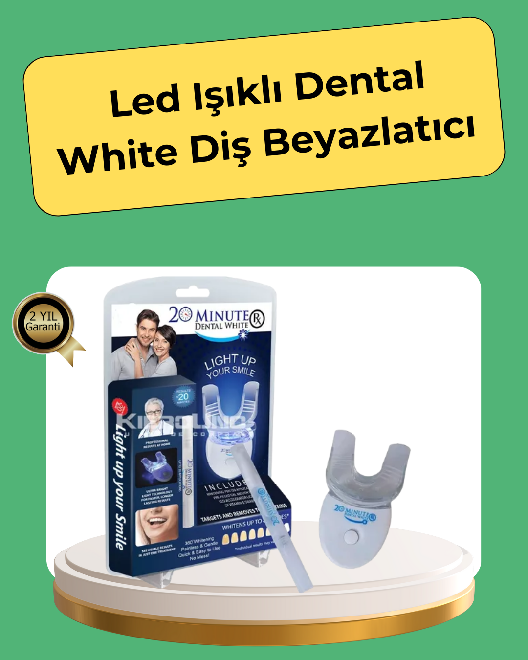 2-8 20 Dakikada Hızlı Etkili Diş Beyazlatıcı Cihaz - Vipsepet - Görsel 1