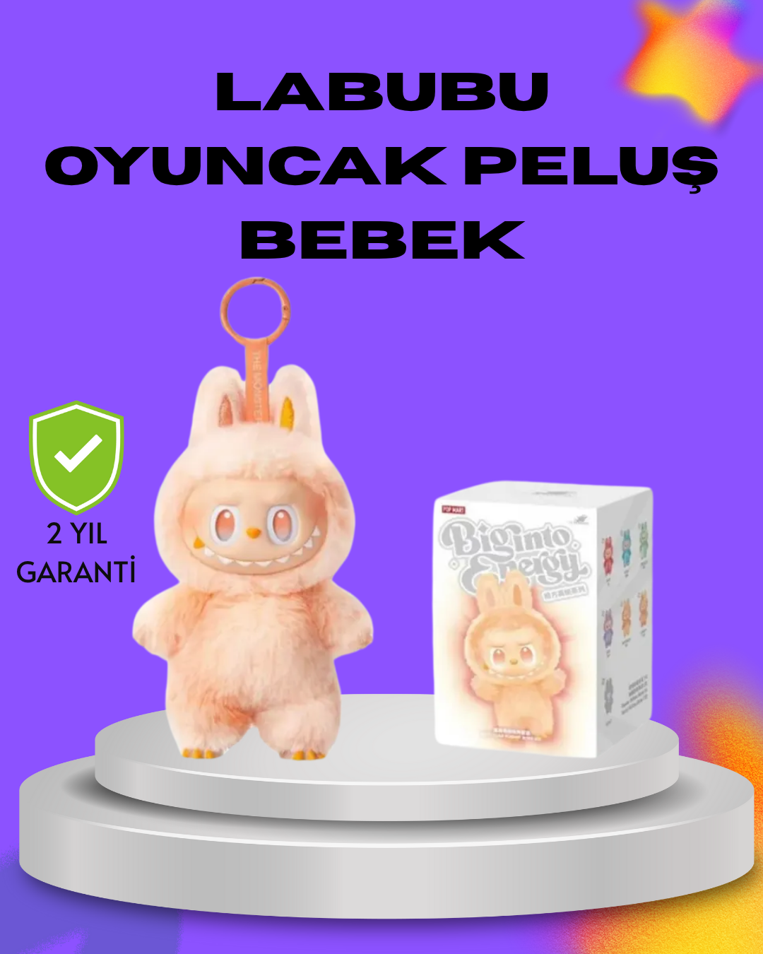 2-8 Koleksiyonluk Labubu Figür – Kaliteli Peluş Malzeme Yeni Seri - Vipsepet - Görsel 1