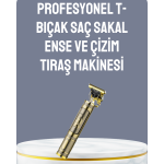 LCD Ekranlı Şarjlı Tıraş Makinesi Erkek Saç Sakal Kesme - vipsepet