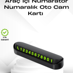 Fosforlu Işıltı ile Araç İçi Telefon Numaratörü – Güvenli Parkın Anahtarı - Vipsepet