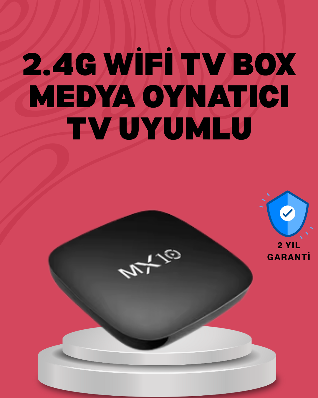 2-86 4K UHD Android Medya Oynatıcı 8 GB Hafıza 2 GB RAM Wi-Fi Destekli - Vipsepet - Görsel 1