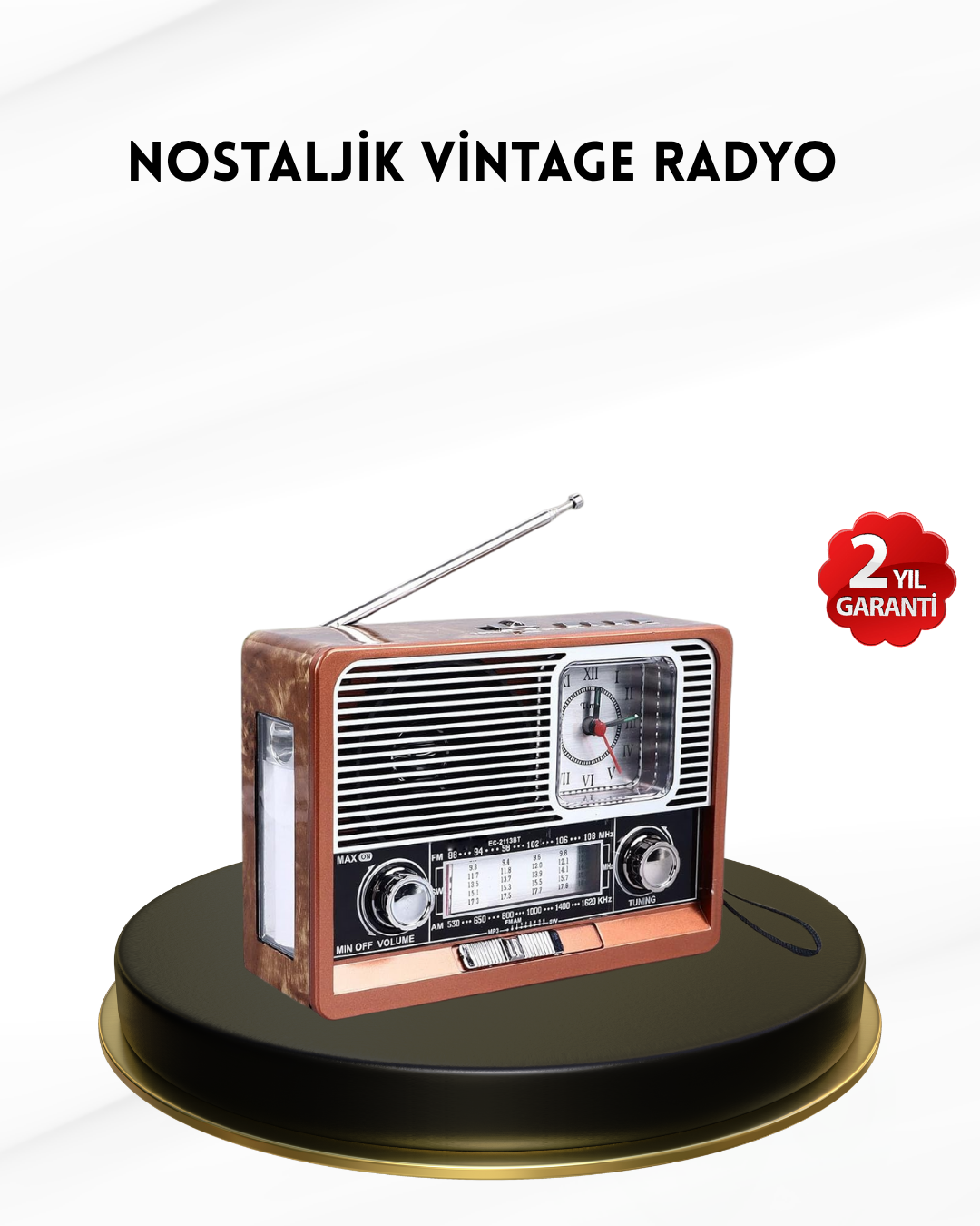 2-89 Nostaljik Radyo – Şık Dekoratif Tasarım ve Güvenli 2 Yıl Garanti - Vipsepet - Görsel 1