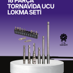 Çok Amaçlı 16lı Bits Uç Seti Dayanıklı Tornavida Adaptör - Vipsepet