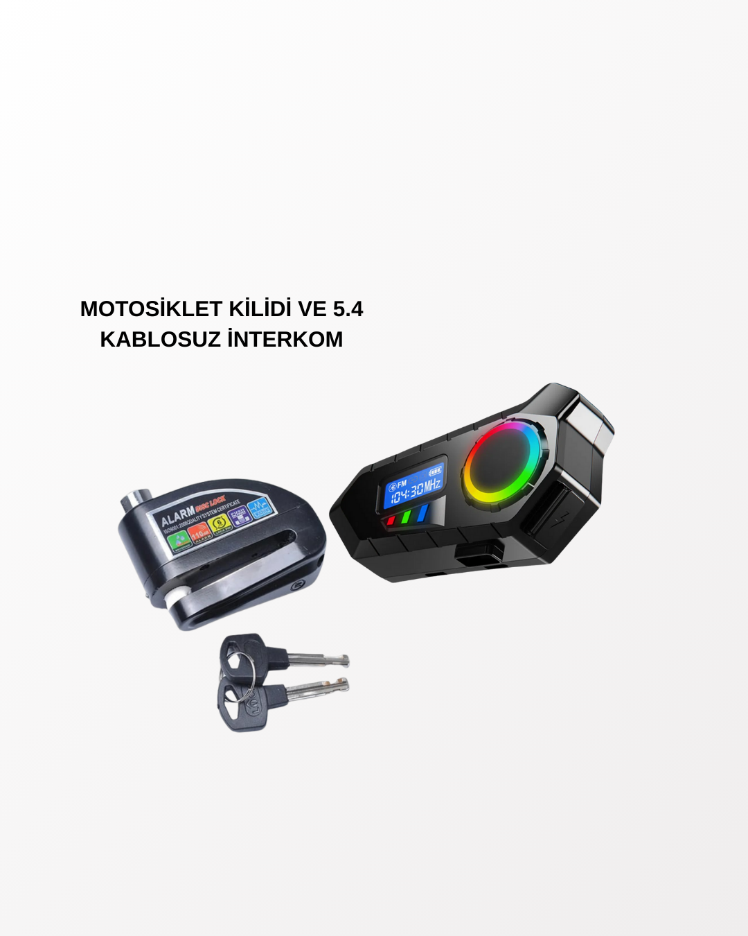 2-9 BLUETOOTH 5.4 KABLOSUZ İNTERKOM+ MOTOR DİSK KİLİDİ - Vipsepet - Görsel 1