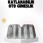 Otomobil Güneşliği – Katlanabilir Tasarım ve Süngerli Isı Yalıtımı - vipsepet